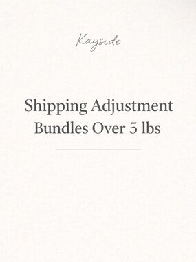 Shipping Adjustment | Bundle Over 5 lbs
